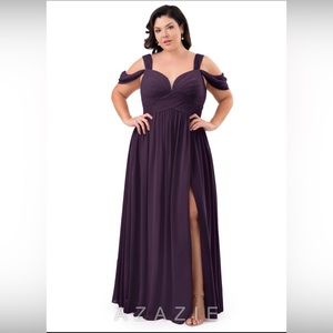 Plum Plus Size Bridesmaid Dress